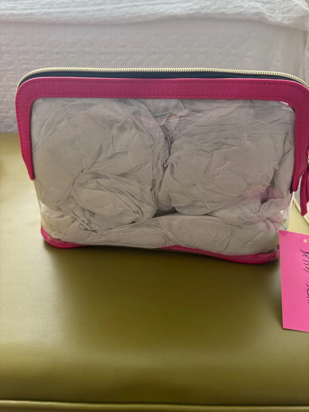 Team Champagne Pink Bridesmaid Cosmetic 3 Bag Set